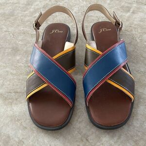 J CREW Leather Sandals Size 9.5